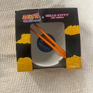 Limited edition Naruto Shippuden x Hello Kitty Ramen Bowl with Chopsticks